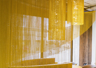 天井の装飾のアルミニウム チェーン・リンクのカーテンの金色