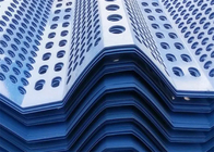 青いアルミ製の防風フェンスパネル 風塵網粉末塗装