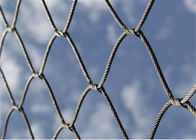 保証ステンレス鋼の動物園の網、高い抗張に動物にケーブルの網の囲うこと