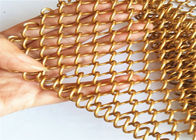 金色SS316のカーテンおよびスペース ディバイダーのための装飾的な編まれた金網