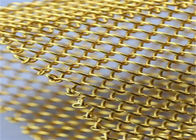金色SS316のカーテンおよびスペース ディバイダーのための装飾的な編まれた金網