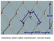 OEM 7 *全体的な装飾および保護のための7編まれたステンレス鋼ワイヤー ロープの網