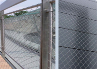 6mm階段安全ワイヤー ロープの網のダイヤモンドの穴316のステンレス鋼の塀