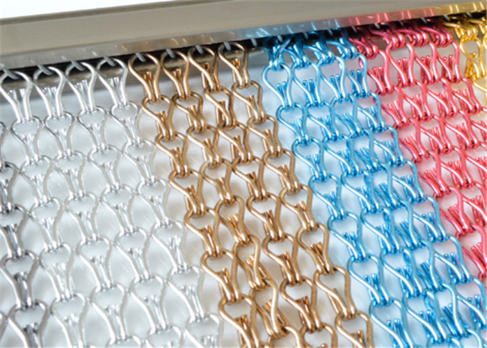 8mmの開きアルミニウム2mm厚く装飾的な網のカーテン