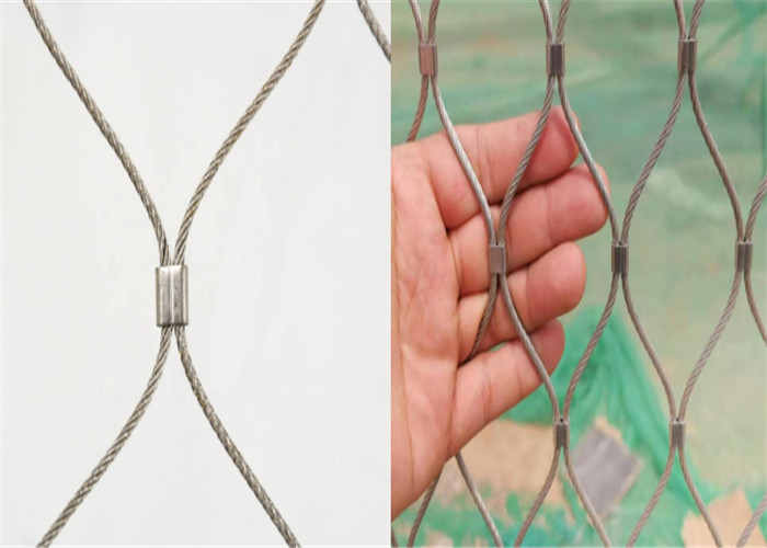1/8インチ（直径）のステンレス鋼のフェルール ロープの網Ss316の再生利用できる使用