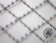 Q235鋼板の溶接された有刺鉄線の塀450MM-750MMの腐食証拠