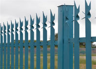 青いタワーの保護1.8m幅の鋼鉄柵の塀