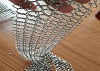 22mmの円形の銀製のステンレス鋼Chainmailリング網のカーテン