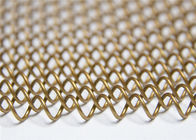 金の適用範囲が広いチェーン・リンクは8x8mmの装飾的な金網のカーテンに金属をかぶせる
