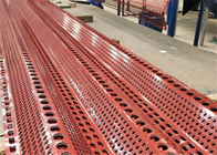 11メートルのWindbreakの鋼鉄網赤い電流を通されたシートの防風の塵の塀