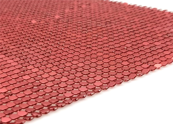 赤い6mmの装飾的な金網のスパンコールの金属を丸型